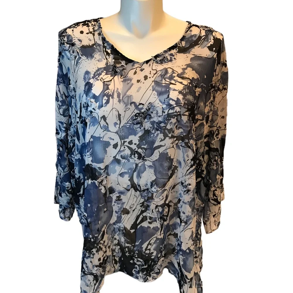 Maggie Barnes for Catherines size 4x blouse - Picture 1 of 3